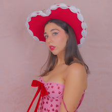 Load image into Gallery viewer, Cherries & Heart C(ache) Heart Hat