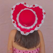 Load image into Gallery viewer, Cherries & Heart C(ache) Heart Hat