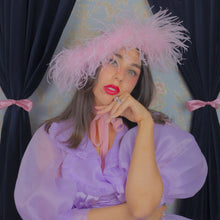 Load image into Gallery viewer, Feather Boa Beret in Pink