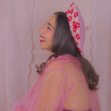 Load image into Gallery viewer, Flower Crown Beret in Pink & Red