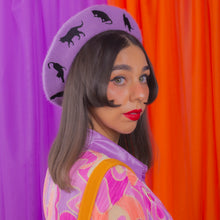 Load image into Gallery viewer, Black Cats Beret