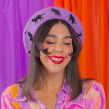 Load image into Gallery viewer, Black Cats Beret