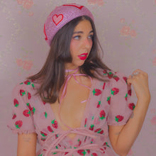 Load image into Gallery viewer, Heart of (Rhine)stone Gumdrop Hat