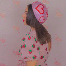 Load image into Gallery viewer, Heart of (Rhine)stone Gumdrop Hat