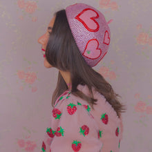 Load image into Gallery viewer, Heart of (Rhine)stone Gumdrop Hat