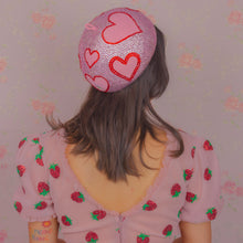 Load image into Gallery viewer, Heart of (Rhine)stone Gumdrop Hat