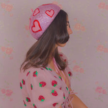 Load image into Gallery viewer, Heart of (Rhine)stone Gumdrop Hat
