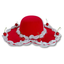 Load image into Gallery viewer, Cherries & Heart C(ache) Heart Hat