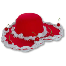 Load image into Gallery viewer, Cherries & Heart C(ache) Heart Hat