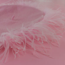 Load image into Gallery viewer, Feather Boa Beret in Pink