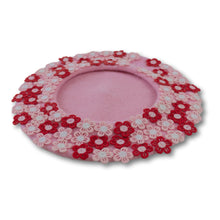 Load image into Gallery viewer, Flower Crown Beret in Pink & Red