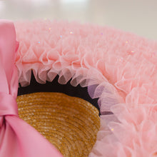 Load image into Gallery viewer, Rococo Ruffle Straw Hat (Large)