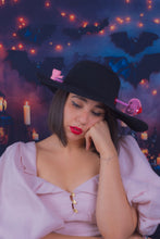 Load image into Gallery viewer, Love Struck Heart Hat in Black