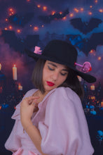 Load image into Gallery viewer, Love Struck Heart Hat in Black