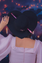 Load image into Gallery viewer, Love Struck Heart Hat in Black