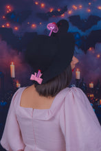 Load image into Gallery viewer, Love Struck Heart Hat in Black