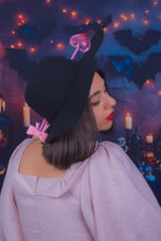 Load image into Gallery viewer, Love Struck Heart Hat in Black