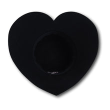 Load image into Gallery viewer, Love Struck Heart Hat in Black