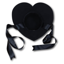Load image into Gallery viewer, Love Struck Heart Hat in Black
