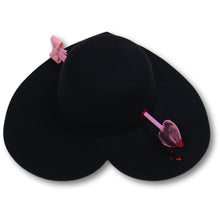 Load image into Gallery viewer, Love Struck Heart Hat in Black