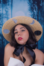 Load image into Gallery viewer, Lunar Phases Straw Hat (Small)