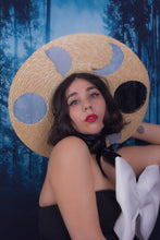 Load image into Gallery viewer, Lunar Phases Straw Hat (Large)