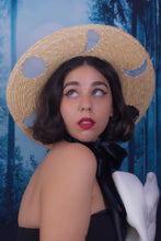 Load image into Gallery viewer, Lunar Phases Straw Hat (Small)