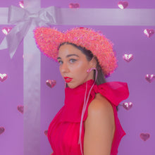 Load image into Gallery viewer, Tinsel Heart Hat (Full)