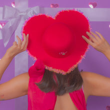 Load image into Gallery viewer, Tinsel Heart Hat (Rim)