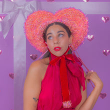 Load image into Gallery viewer, Tinsel Heart Hat (Full)