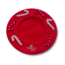 Load image into Gallery viewer, Candy Cane Beret