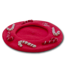 Load image into Gallery viewer, Candy Cane Beret
