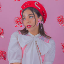 Load image into Gallery viewer, Candy Cane Beret