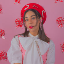 Load image into Gallery viewer, Candy Cane Beret