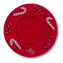 Load image into Gallery viewer, Candy Cane Beret