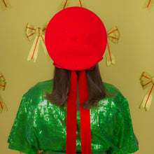 Load image into Gallery viewer, Red Velvet Beret