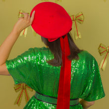 Load image into Gallery viewer, Red Velvet Beret
