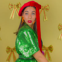 Load image into Gallery viewer, Red Velvet Beret