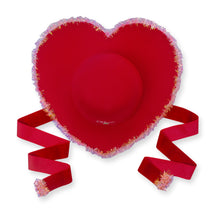 Load image into Gallery viewer, Tinsel Heart Hat (Rim)