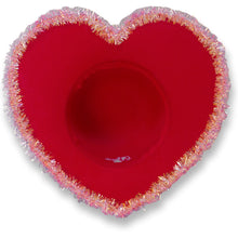 Load image into Gallery viewer, Tinsel Heart Hat (Rim)