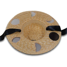 Load image into Gallery viewer, Lunar Phases Straw Hat (Small)