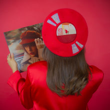 Load image into Gallery viewer, Red on Vinyl Beret