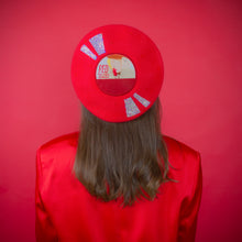 Load image into Gallery viewer, Red on Vinyl Beret