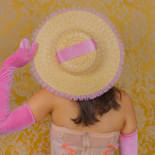 Load image into Gallery viewer, Rococo Ruffle Straw Hat (Small)