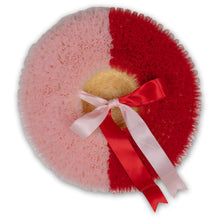 Load image into Gallery viewer, Rococo Ruffle Straw Hat in Colour Block: Red&Pink (Large)