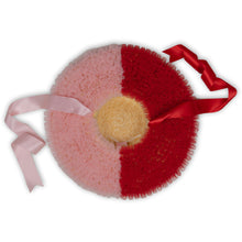 Load image into Gallery viewer, Rococo Ruffle Straw Hat in Colour Block: Red&Pink (Large)