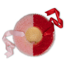 Load image into Gallery viewer, Rococo Ruffle Straw Hat in Colour Block: Red&Pink (Small)