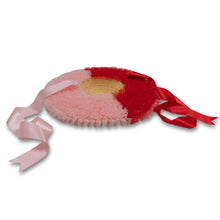 Load image into Gallery viewer, Rococo Ruffle Straw Hat in Colour Block: Red&Pink (Small)
