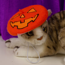 Load image into Gallery viewer, Jack-o'-Lantern Pet Beret