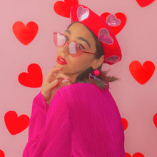 Load image into Gallery viewer, Disco Hearts Beret